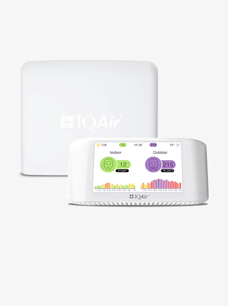 IQAirs Luftqualitätsmessgerät